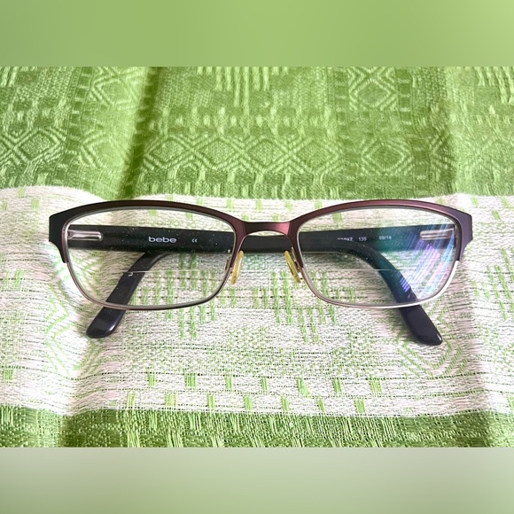 Authentic Bebe Hellcat BB 5064 Topaz eyeglasses frames and case - Picture 5 of 10